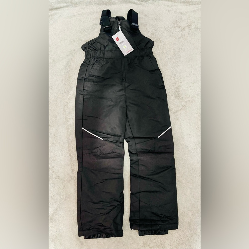 Black Snow Bib Overalls
